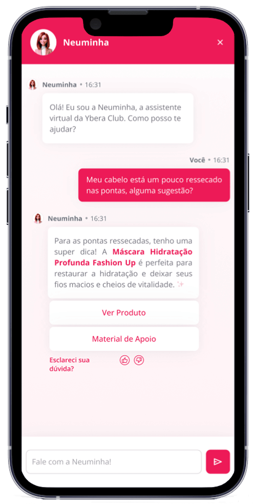 Mockup Neuminha no celular